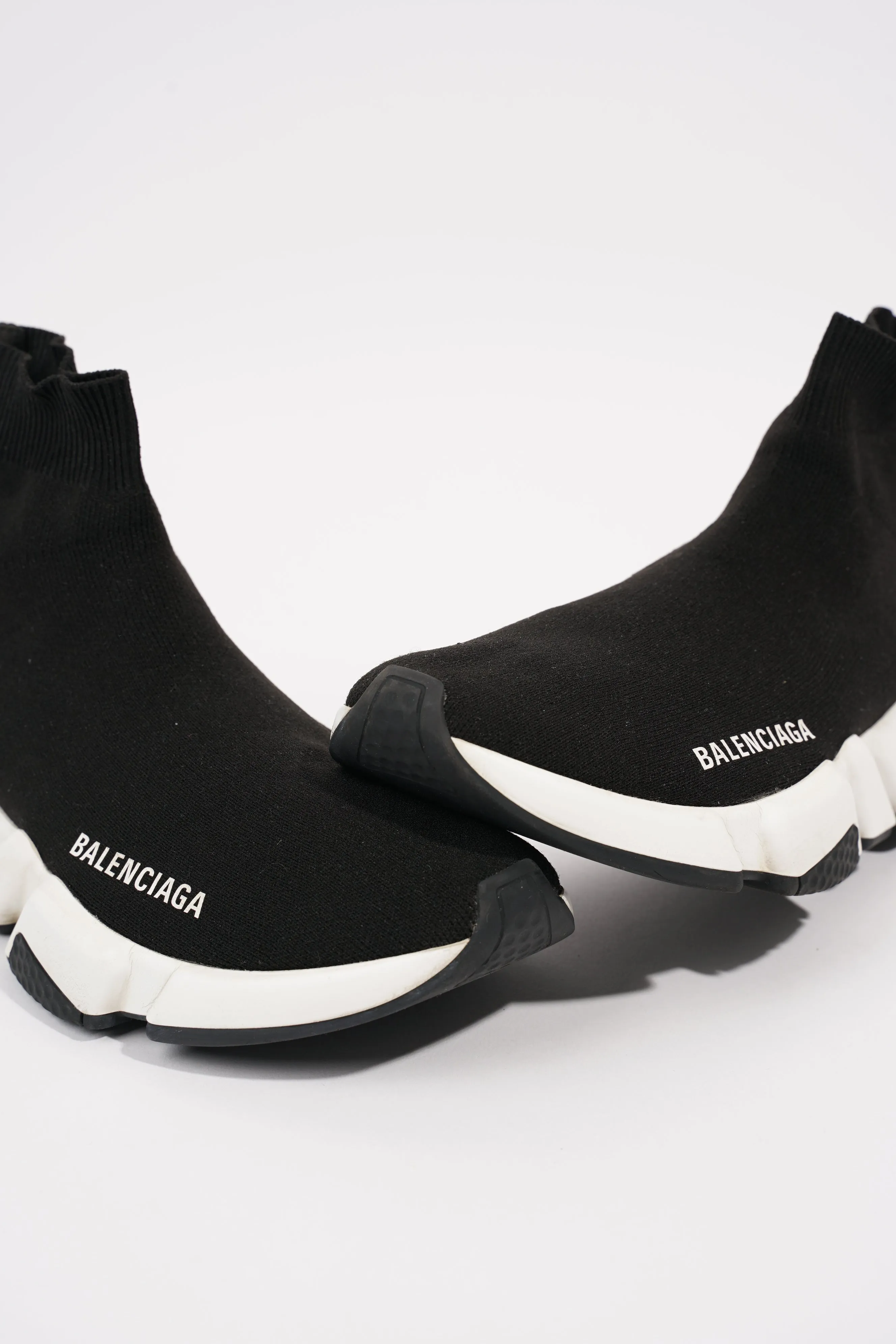Balenciaga Womens Speed Trainers Black / White EU 37 / UK 4