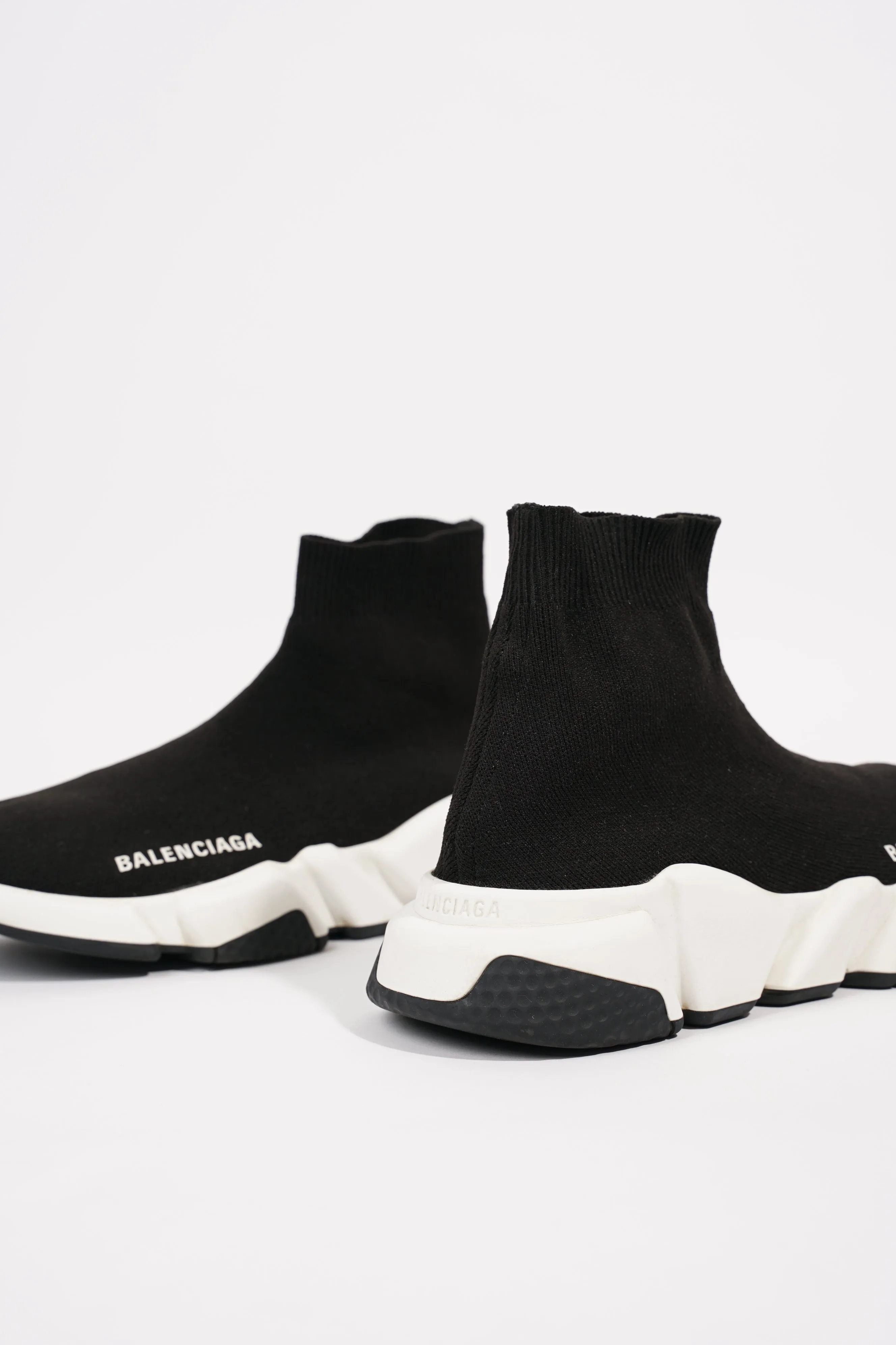 Balenciaga Womens Speed Trainers Black / White EU 37 / UK 4