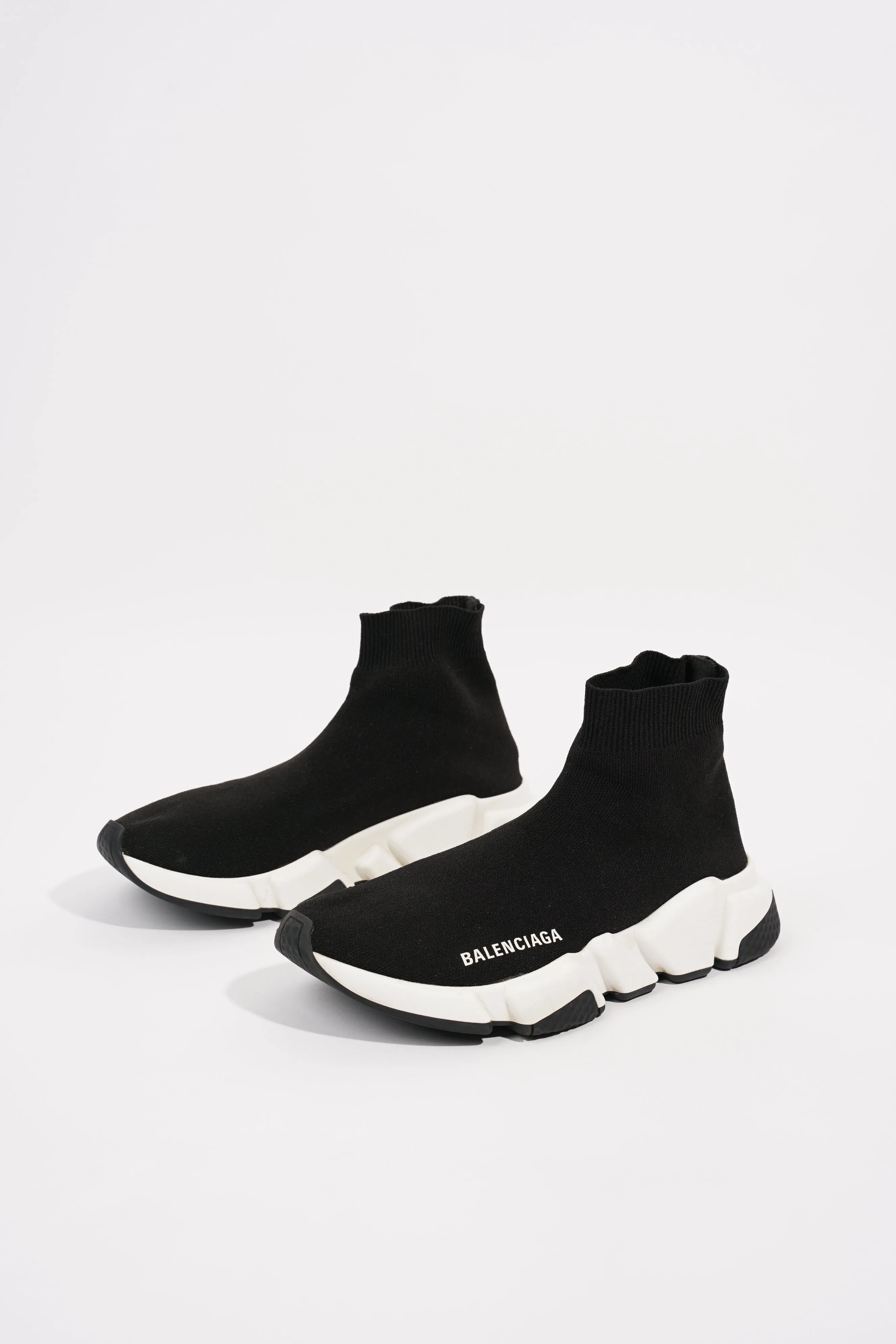 Balenciaga Womens Speed Trainers Black / White EU 37 / UK 4