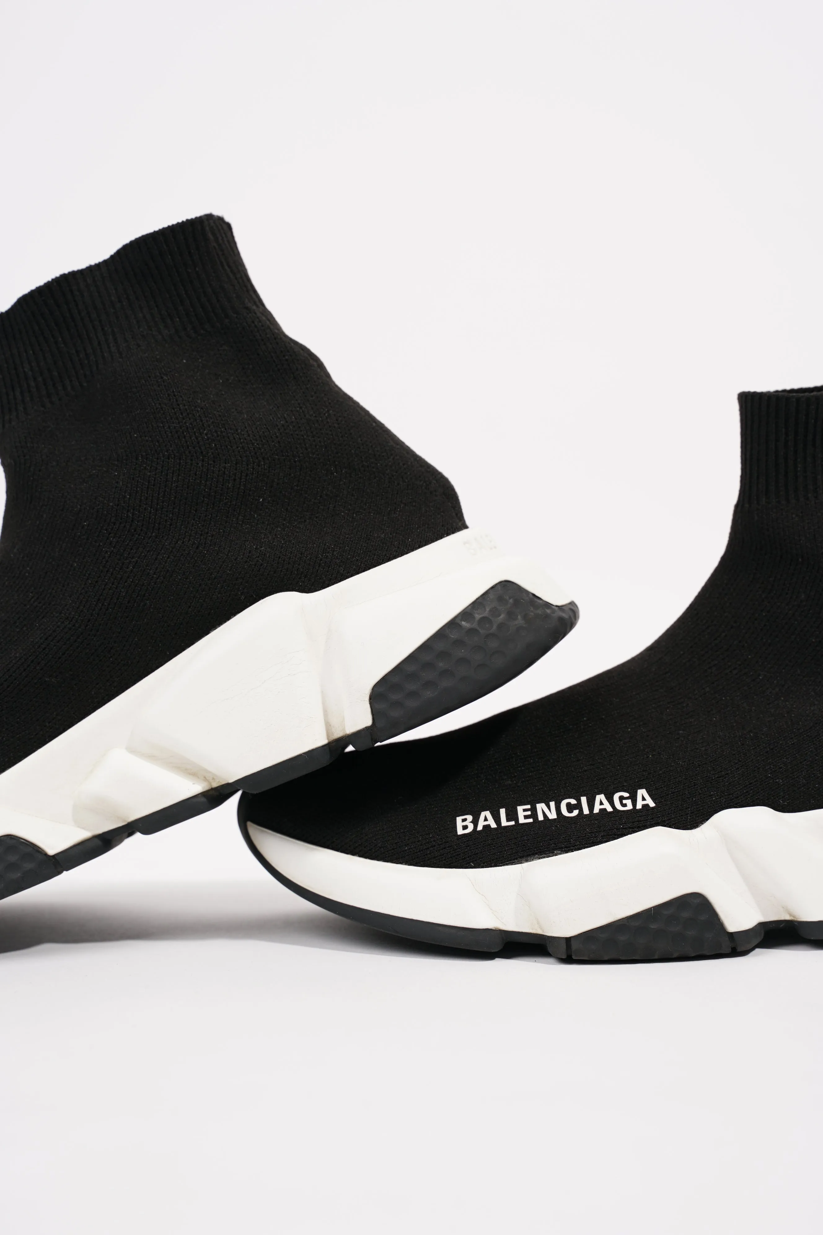 Balenciaga Womens Speed Trainers Black / White EU 37 / UK 4