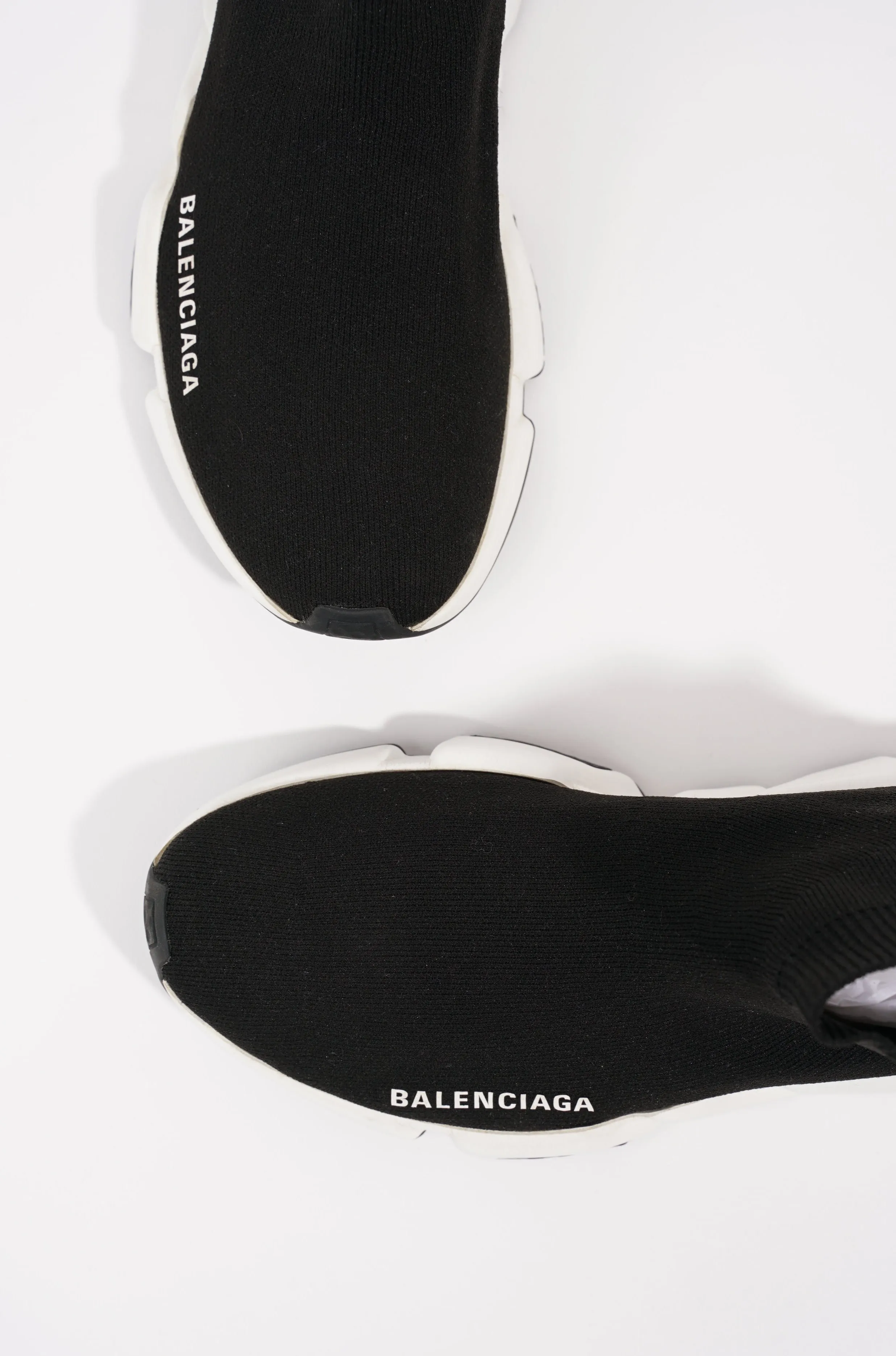 Balenciaga Womens Speed Trainers Black / White EU 37 / UK 4