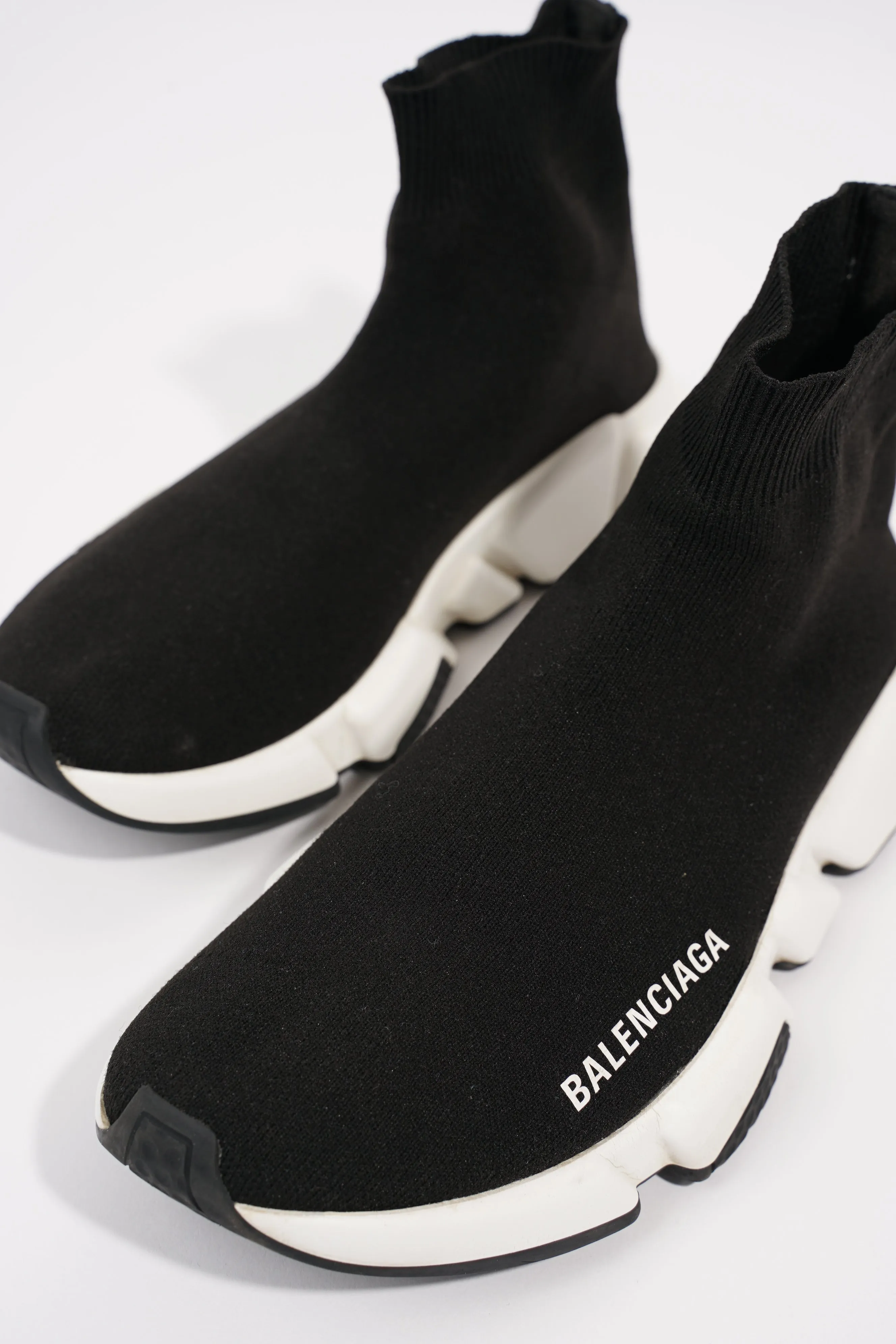 Balenciaga Womens Speed Trainers Black / White EU 37 / UK 4