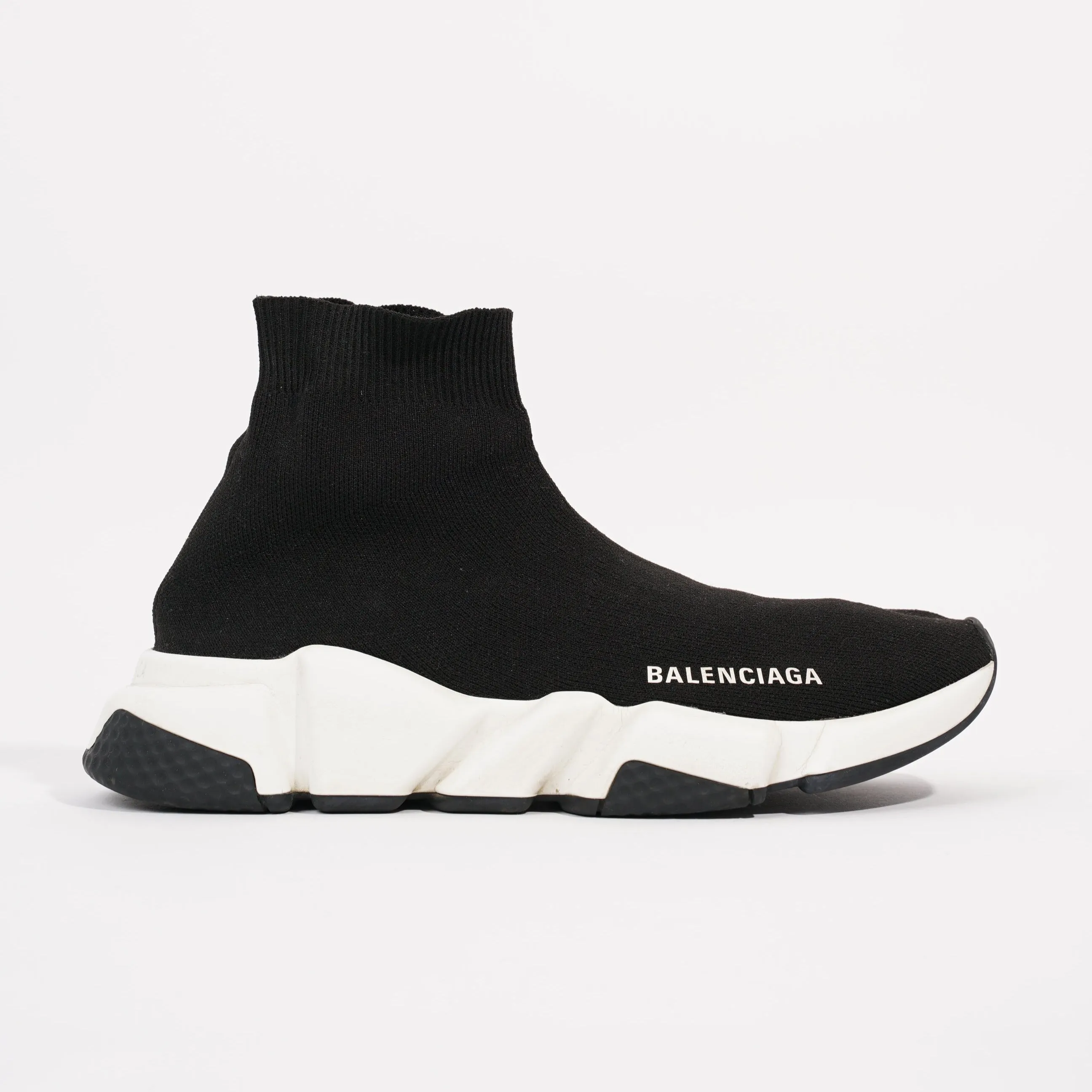 Balenciaga Womens Speed Trainers Black / White EU 37 / UK 4