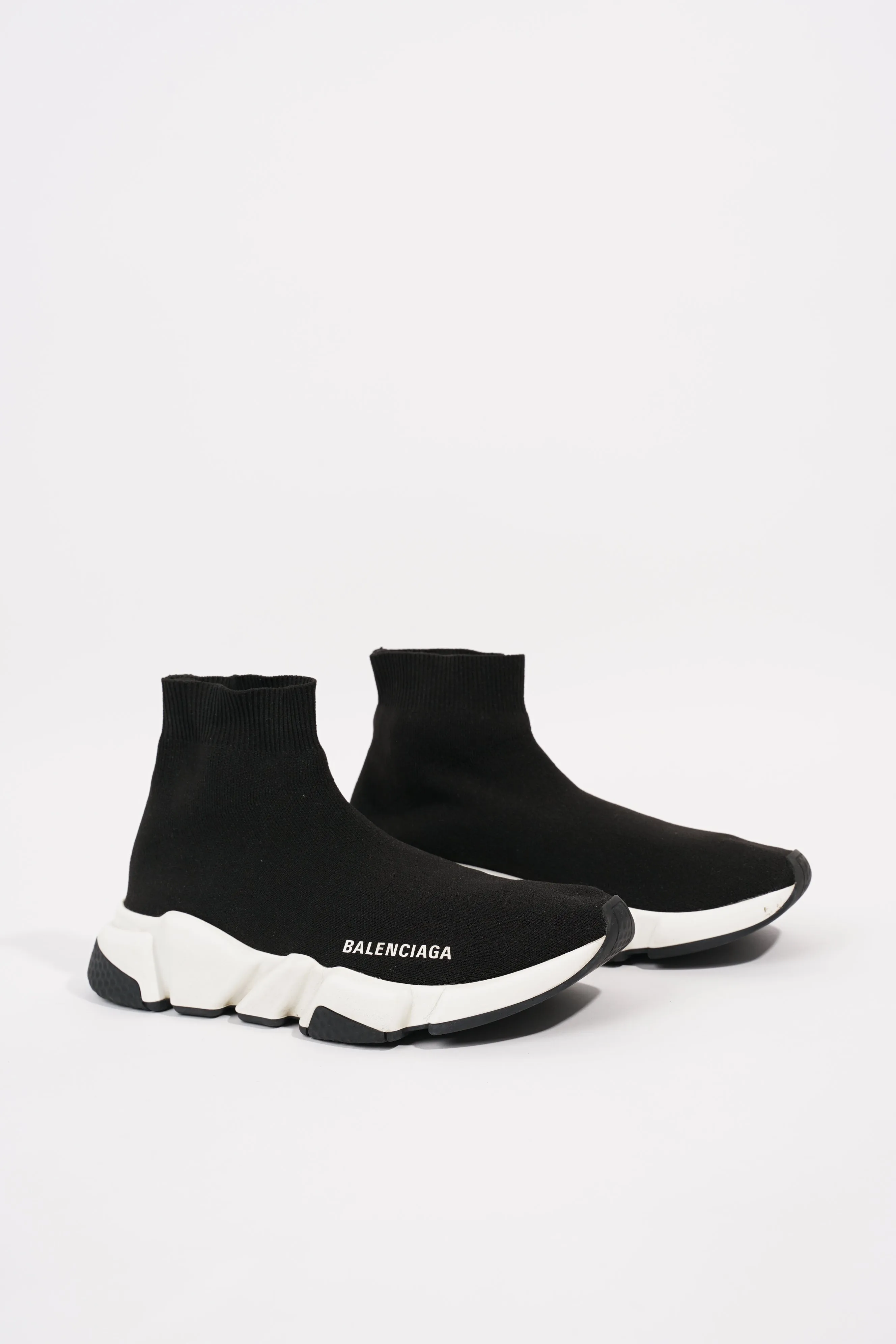 Balenciaga Womens Speed Trainers Black / White EU 37 / UK 4