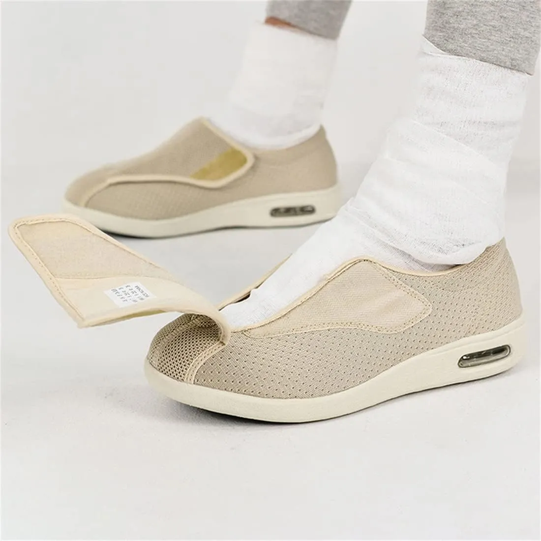 Diabetic Slippers for Women Men Memory Foam Arthritis Edema Walking Shoes Adjustable Swollen Feet Indoor Outdoor Shoes