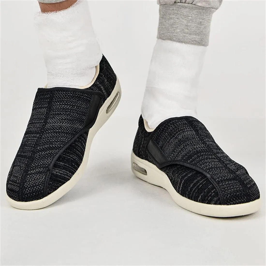Diabetic Slippers for Women Men Memory Foam Arthritis Edema Walking Shoes Adjustable Swollen Feet Indoor Outdoor Shoes