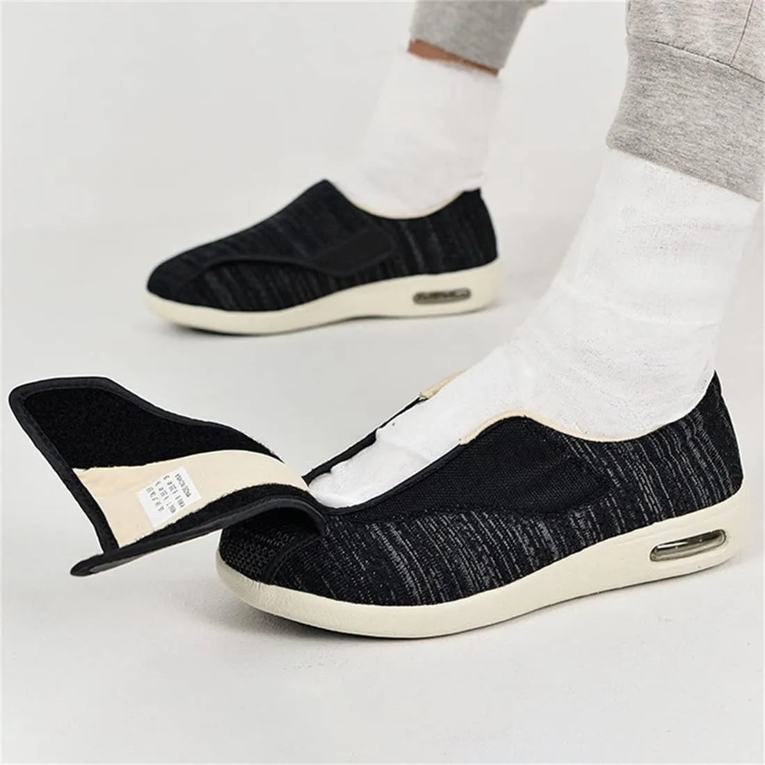 Diabetic Slippers for Women Men Memory Foam Arthritis Edema Walking Shoes Adjustable Swollen Feet Indoor Outdoor Shoes