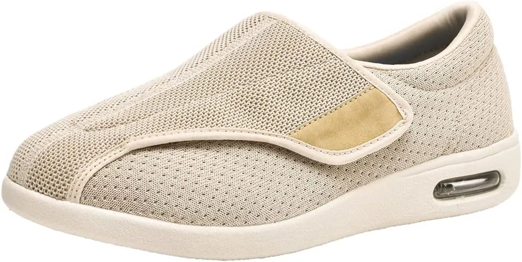 Diabetic Slippers for Women Men Memory Foam Arthritis Edema Walking Shoes Adjustable Swollen Feet Indoor Outdoor Shoes