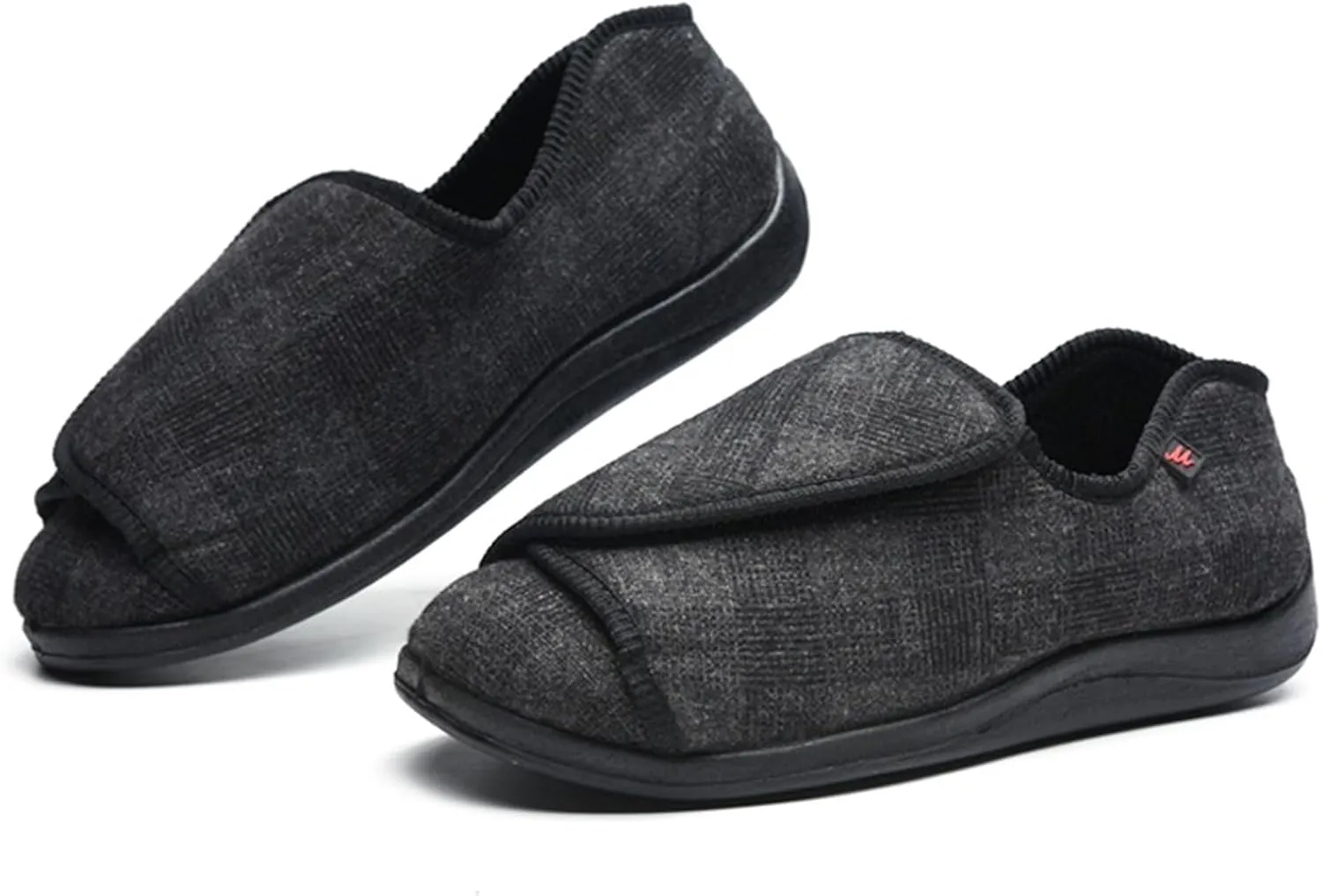 Elderly Edema Shoes for Swollen Feet - Lightweight & Comfortable Diabetic Slippers, Wide Width, Adjustable Straps, Mens Orthopedic Design