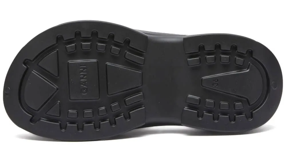 Ganni Light Weight Pool Flip Flops, black