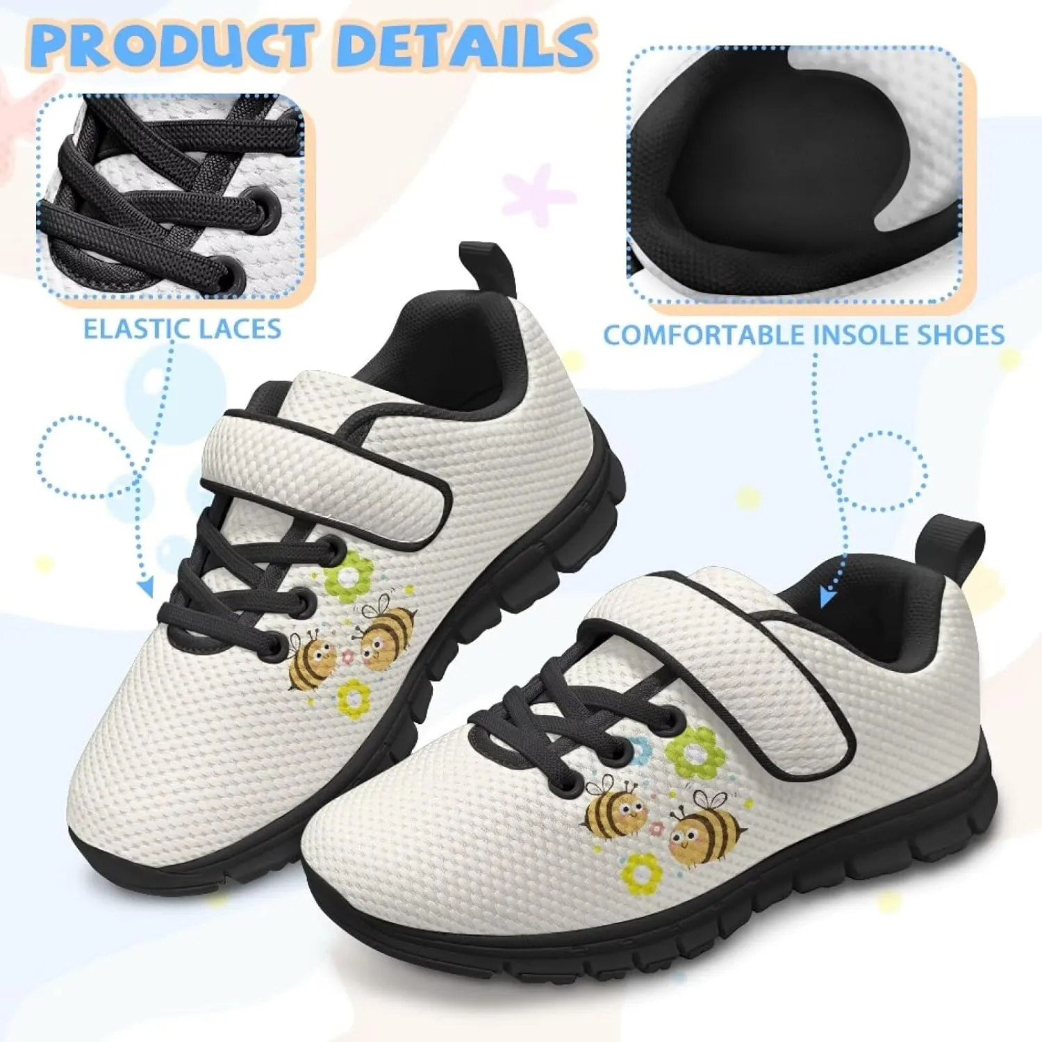 Girls Running Shoes Size 11-15 Slip on Design