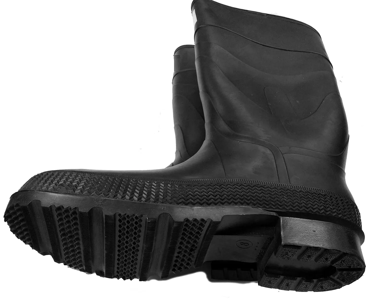 Herco 16" Black Rubber Steel Toe Rain Work Boots - Men's Size 14