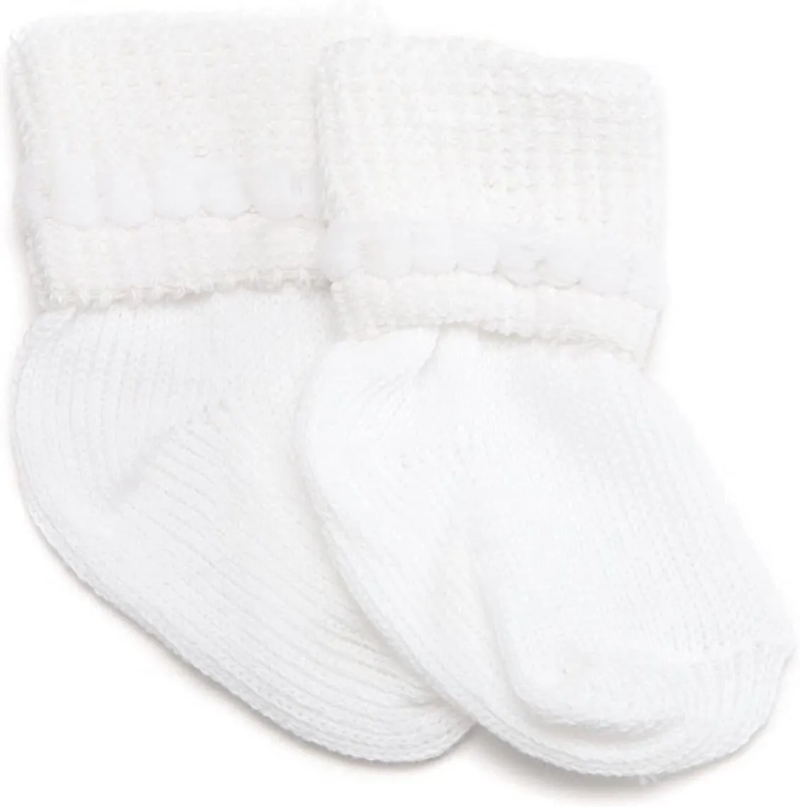 Jefferies Socks Rock-A-Bye Bootie, 6 Pack, White