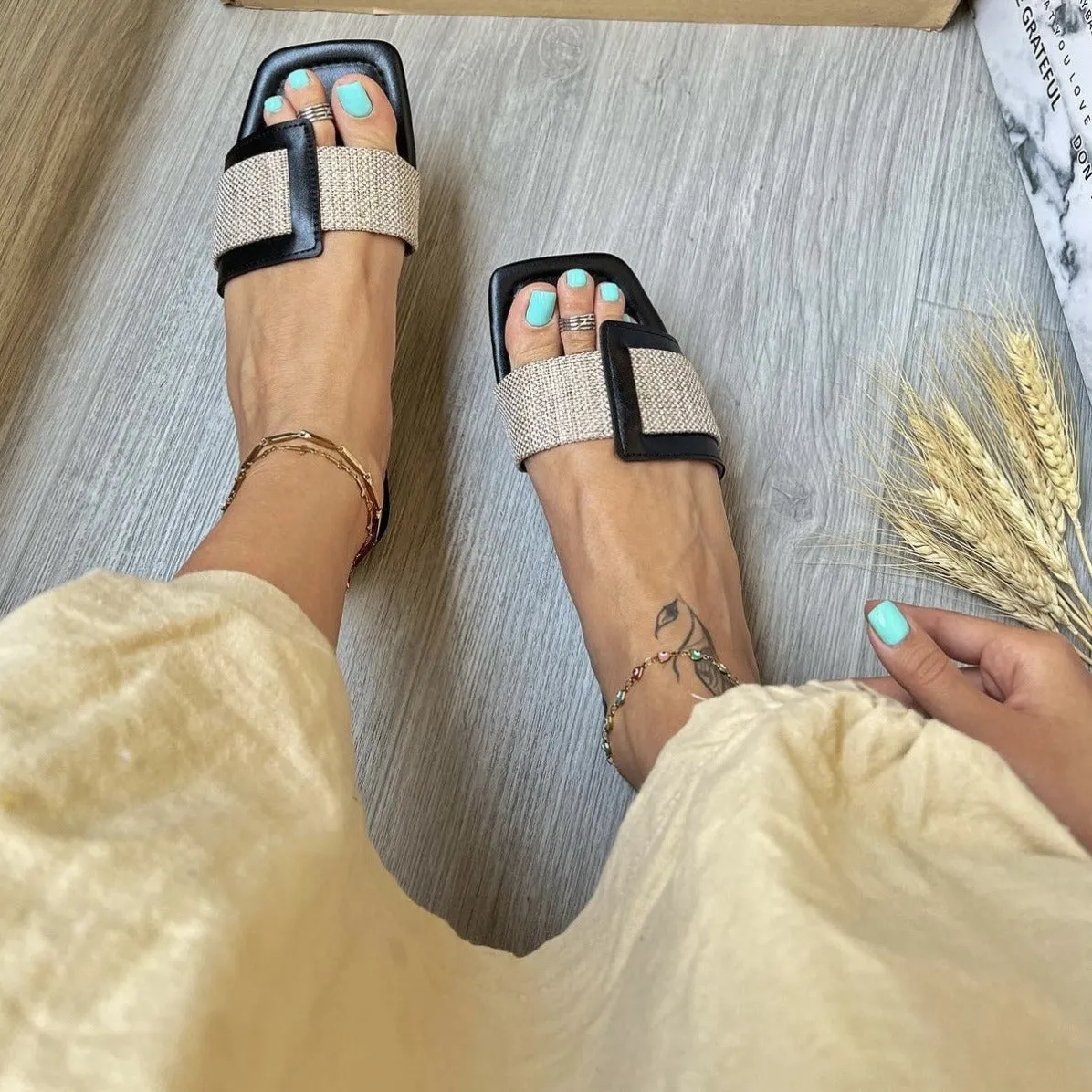 Matching Soft Bottom Beach Slippers Wome