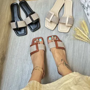 Matching Soft Bottom Beach Slippers Wome