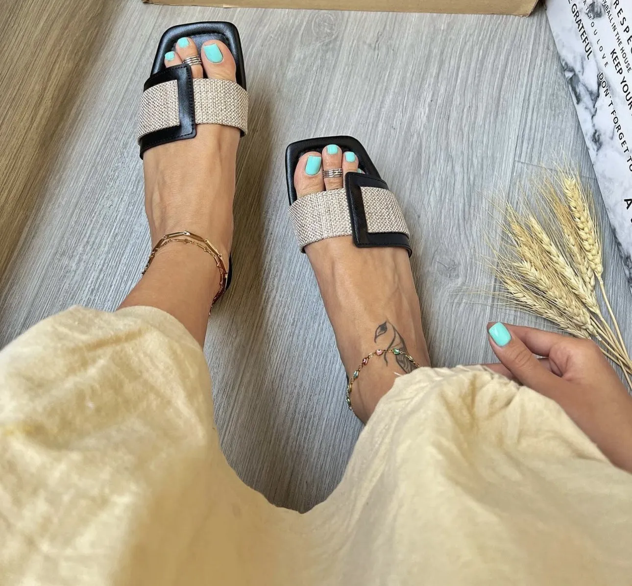 Matching Soft Bottom Beach Slippers Wome