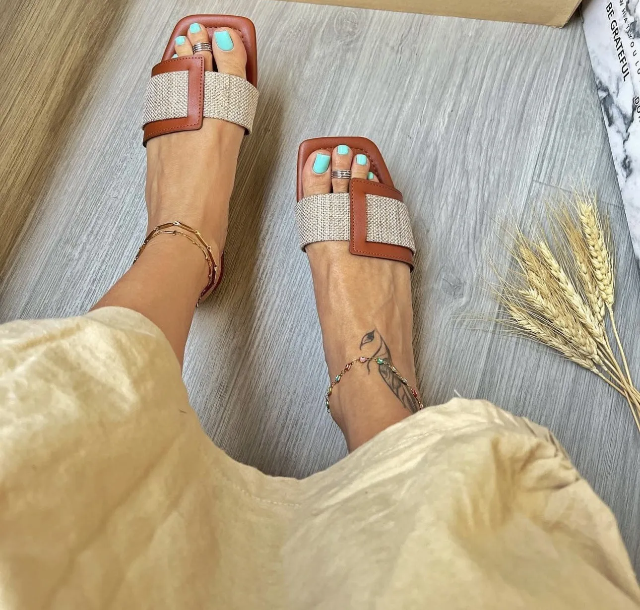 Matching Soft Bottom Beach Slippers Wome