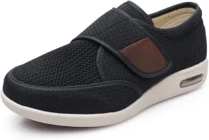 Men's Diabetic Shoes, Large Size Wide Orthopedic Edema Shoes Non-Slip Memory Foam Slippers for Swollen Feet Plantar Fasciitis