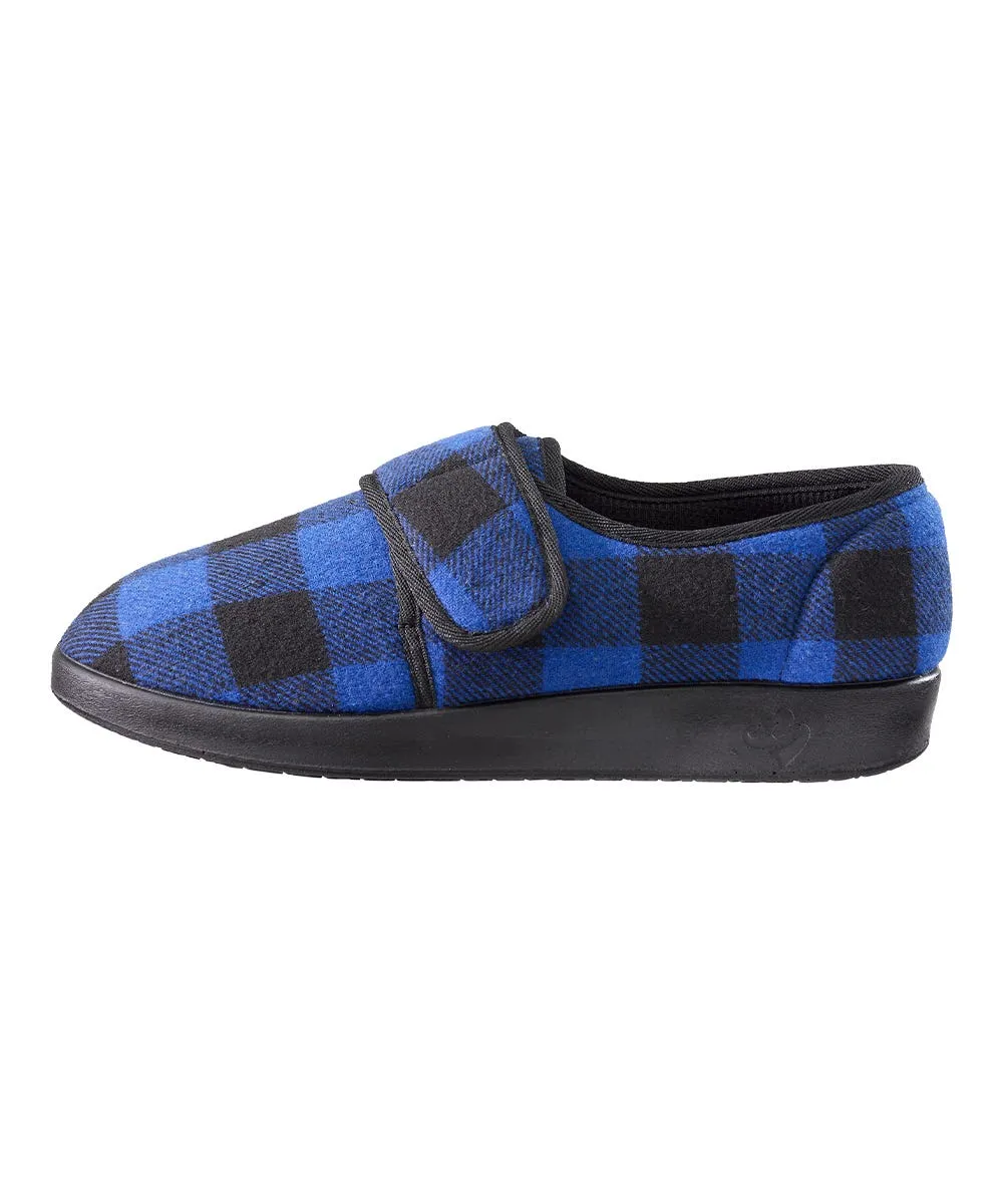 Men's Soft Wide Adjustable Slippers