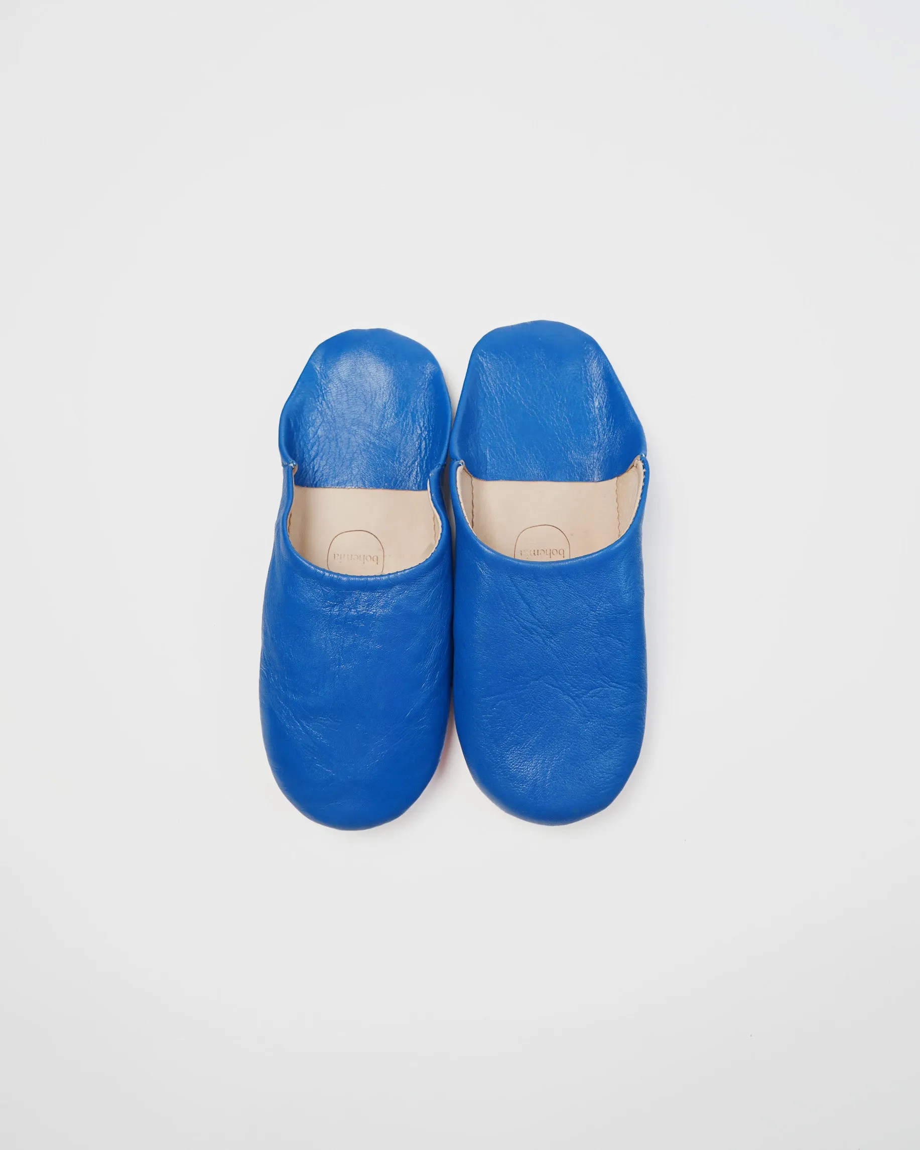 Moroccan Babouche Basic Slippers / Majorelle Blue