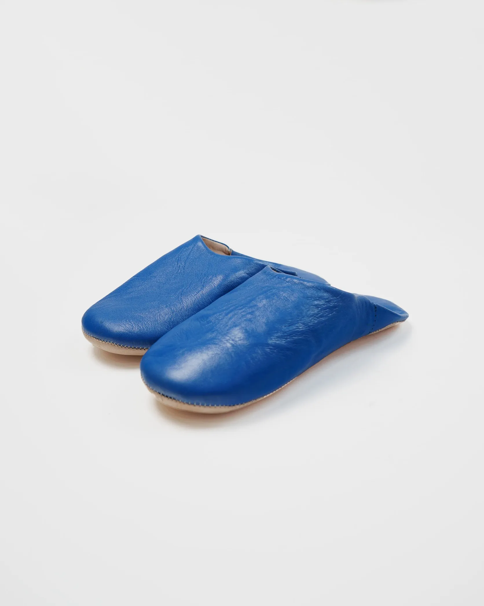 Moroccan Babouche Basic Slippers / Majorelle Blue