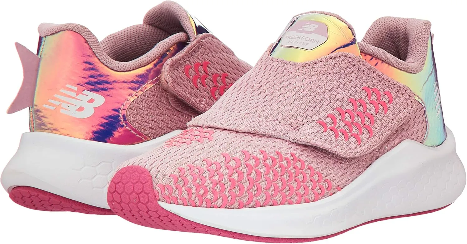 New Balance Kid's Airplane V1 Hook and Loop Running Shoe