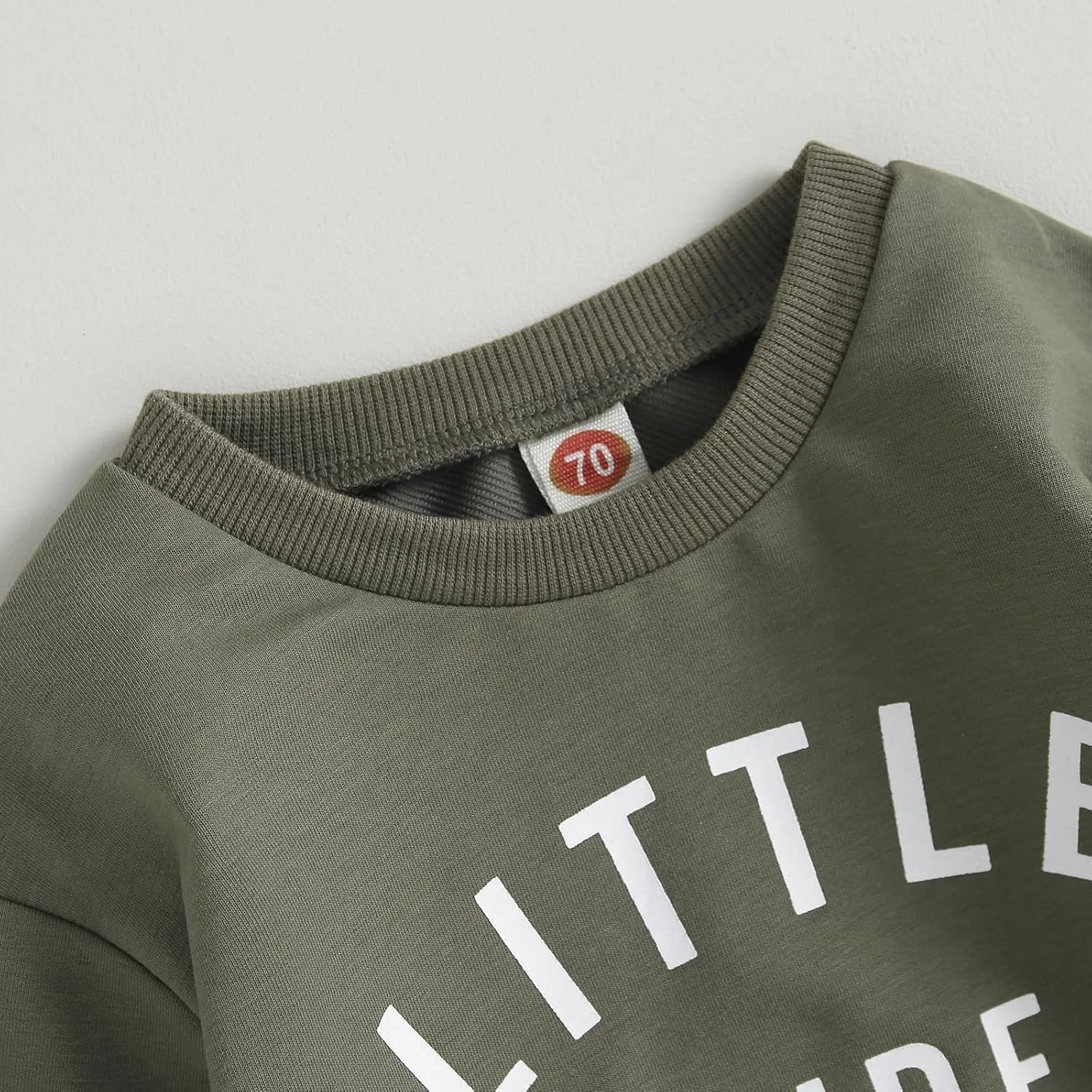 Newborn Baby Boy Fall Clothes Long Sleeve Round Neck Letter Print Sweatshirt Top Long Pants Cute Toddler Winter Outfits