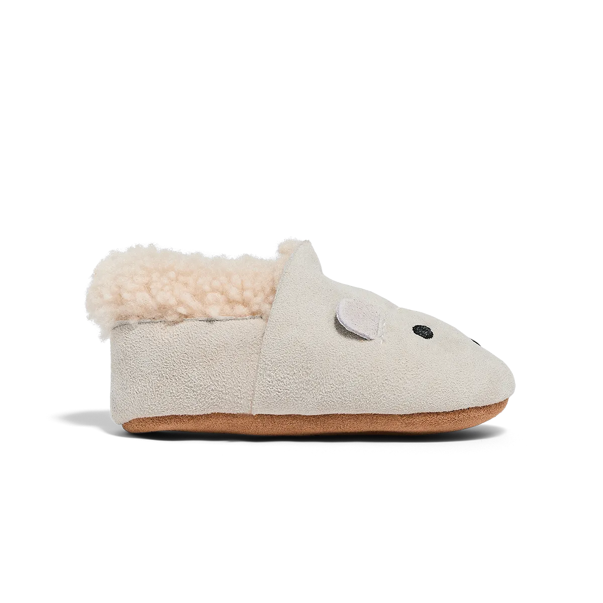 Pretty Brave Cosy Moc Baby Slippers (Snow)