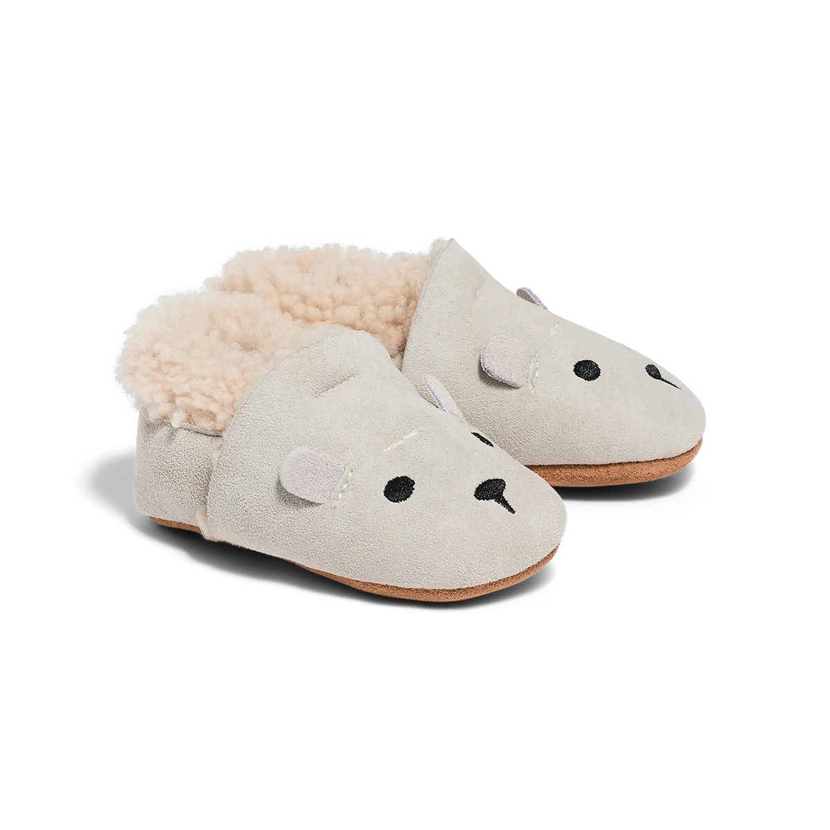 Pretty Brave Cosy Moc Baby Slippers (Snow)
