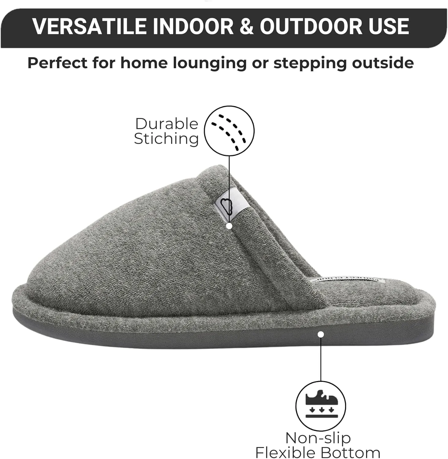 Project Cloud Memory Foam Non Slip Indoor Outdoor Slippers for Women - Fuzzy Slippers - Gifts for Women