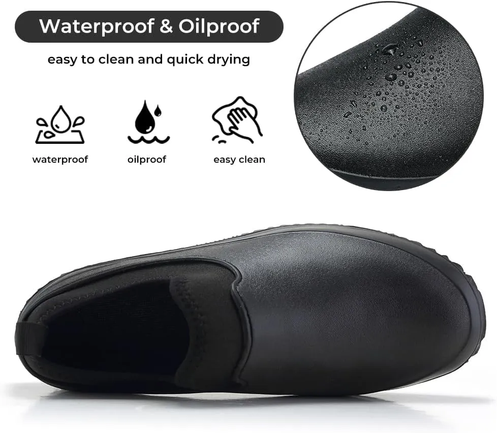 Rojeam Mens Rain Boots Waterproof Womens Work Clog Outdoor Garden Shoes