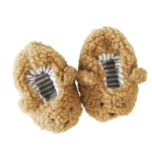 Sherpa Bear Booties Caramel