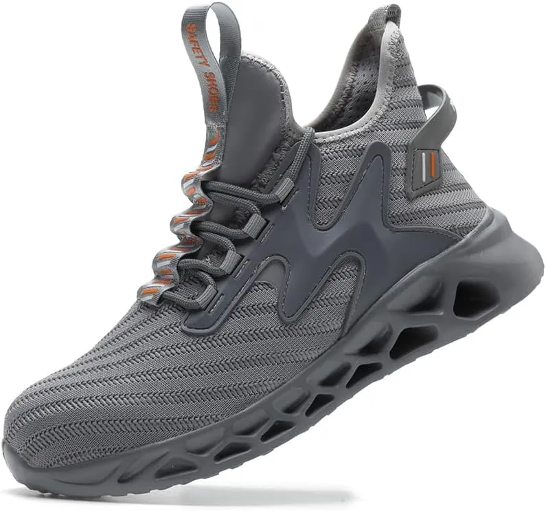 Steel Toe Work Shoes for Men Women Lightweight Comfortable Industrial & Construction Safety Boots