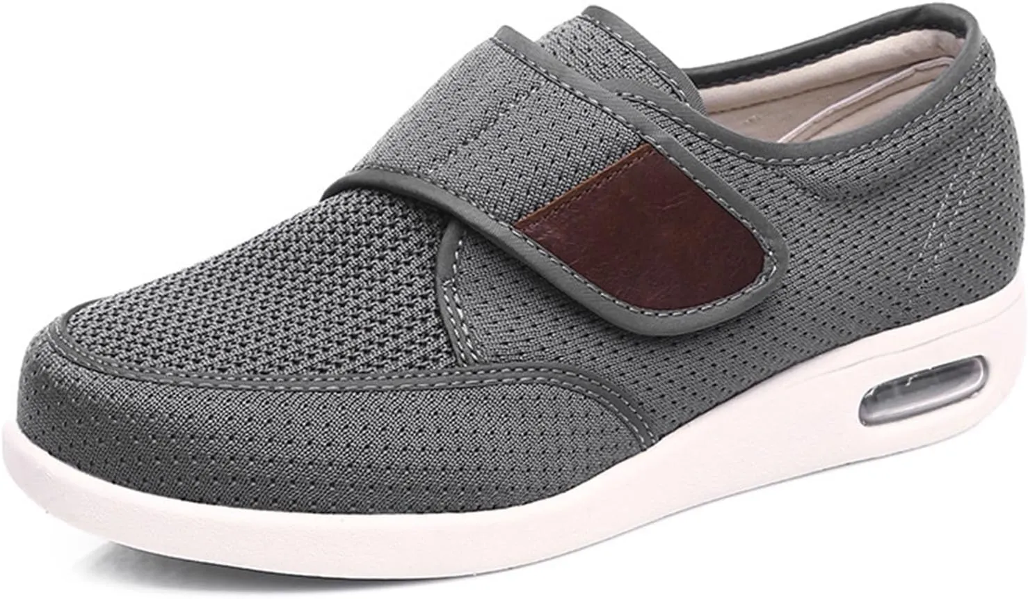 TOSOFT Men's Comfort And Cushiony Diabetic Shoes Wide Feet Flats Orthopedic Slippers Walking Shoes For Elderly Men Sneakers