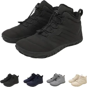 Winter Men's Women's Barefoot Shoes, Hiking Barefoot Winter Boots, Zero Drop Sole Trail Running Shoes Wide Toe Shoes