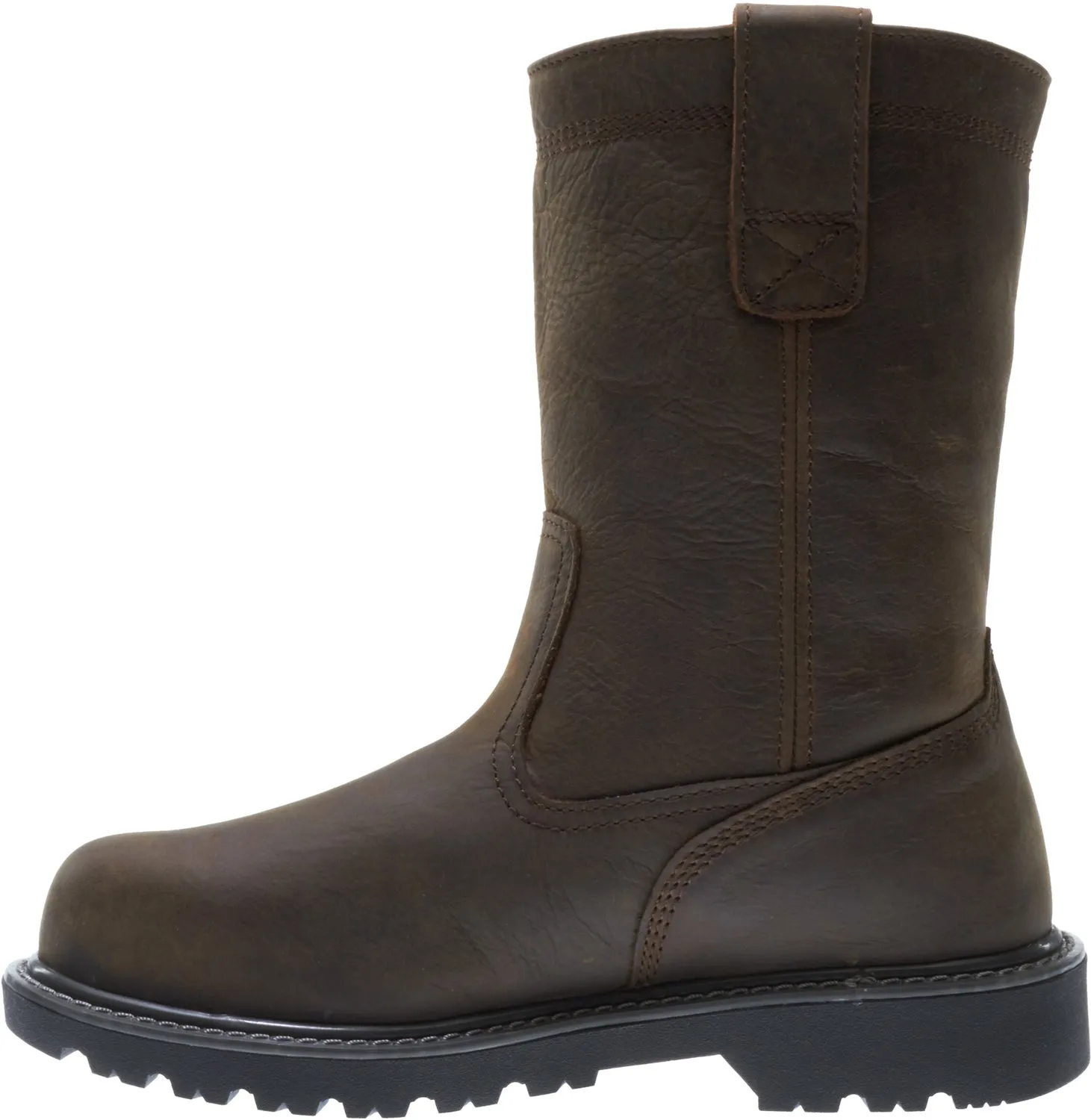 Wolverine Mens Dark Brown Leather Floorhand WP Wellington Work Boots