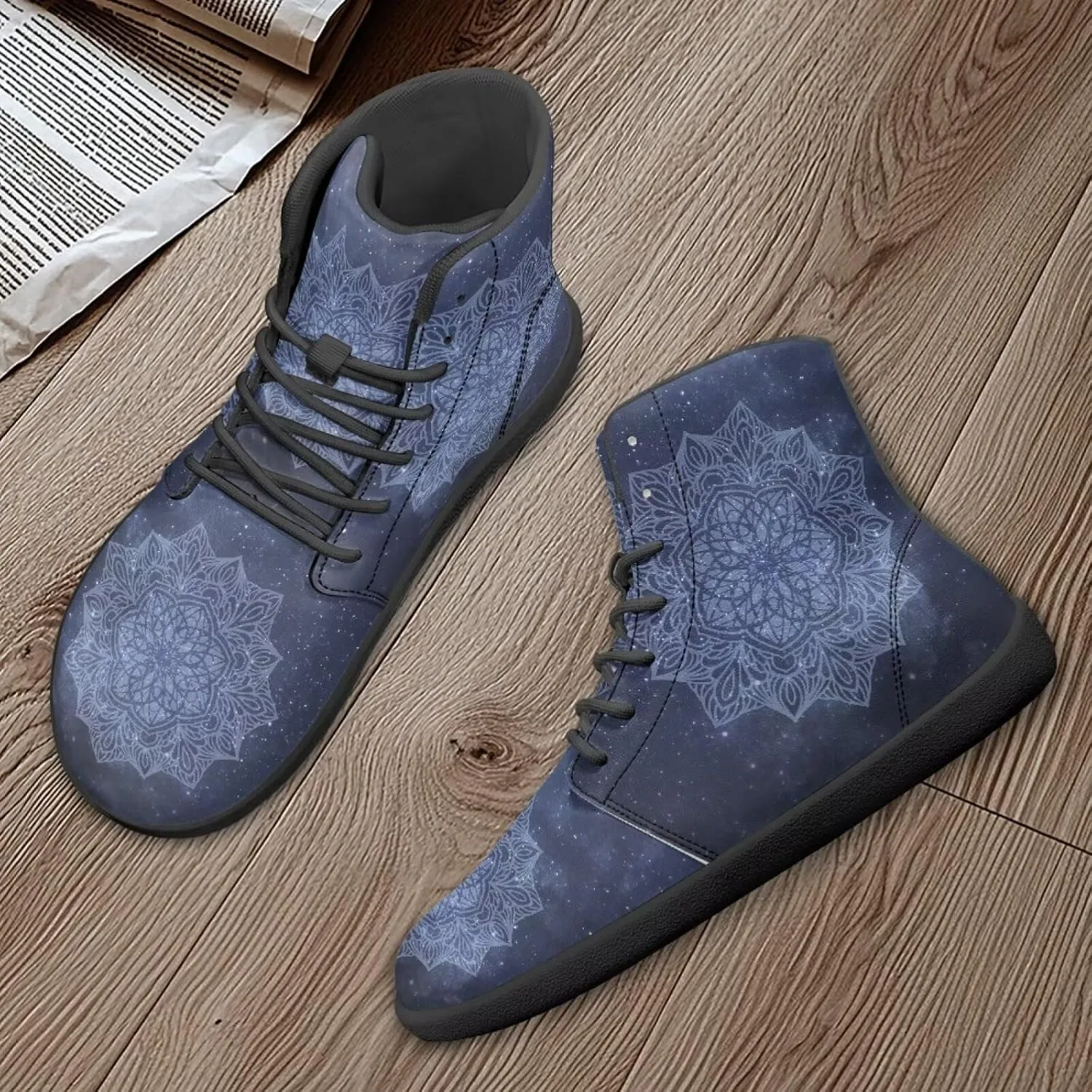 Women's Butterfly High Tops Walking Shoes PU Leather Running Sneakers Business Trainer Sneaker