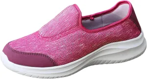 Womens Walking Shoes Slip on Non Slip Memory Foam Arch Support Running Shoes Breathable Gym Workout Shoes Lightweight Fashion Sneakers